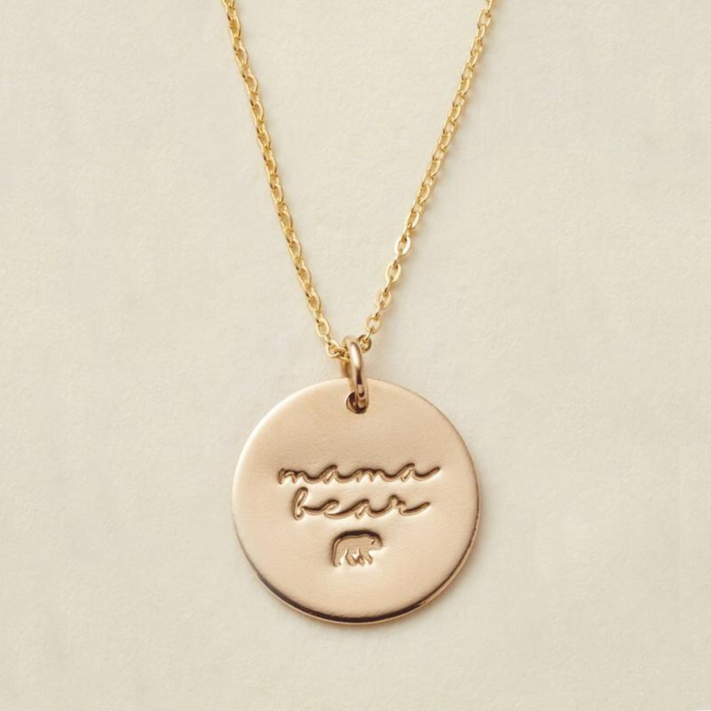 Mother Bear Minimalist Boho Gift Charm Necklace - Picture 11 of 11